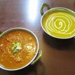 インドカレー ナマステ - マトンカレー “5：超激辛” と チキンカレー “1：普通”。　　　　　2020.01.06