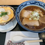 つがる路 - 焼き干しラーメン＆ホタテ貝焼き味噌