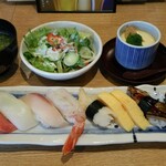 桃太郎すし - (ランチ)おすすめにぎり 1280円(税別)