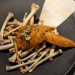 プレゼンテ スギ - 2020.10 千葉の食材で① 錦爽どりの手羽に利根川のスッポンを詰めて 利根川の魚介の魚粉