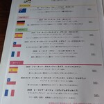 ビストロ オランジュ - グラスワインのリスト