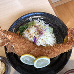 お魚処 うおとも - 天然特大有頭エビフライ　単品 1,980円　税別
