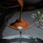 Yama  - ふきのとうのアイスと苺ソース