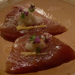 鮨 光史郎 - 鰹 カラシでいただきます