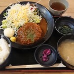 食道楽 - メンチカツ定食¥1000-