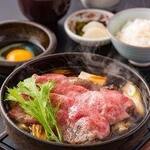 Japanese black beef Sukiyaki set