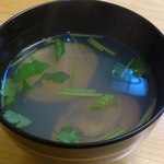 鮨 来多老 - お吸い物。この琥珀色！中〆にはぴったり(^o^)/