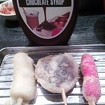 二度と来るよ - バナナ串　椎茸　赤ウィンナー