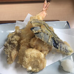 秋月庵 三次郎 - 天ぷら定食の天ぷら