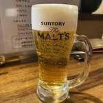 遊酒食堂 宇都宮 - 生ビール