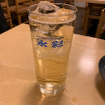 中村家二の丸 - 梅酒ソーダ割　418円