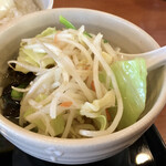 幸楽苑 - 朝定食A400円、野菜たっぷり