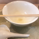 中華そば 深緑 - 完飲