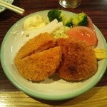 丸千葉 - ハムカツ＆コロッケ（４５０円）