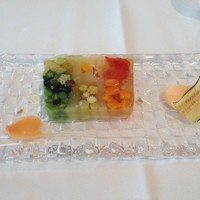 リストランテ　ウミリア - たっぷり野菜のテリーヌ 赤パプリカのムース
