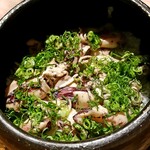 温石 - 小烏賊と九条葱