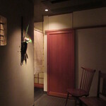 江戸前鮨 二鶴 - カウンター席への入口