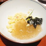 銀座 しのはら - フカヒレ餡をかけ