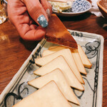 元祖やきとり串八珍 - 燻製チーズと素敵なネイル