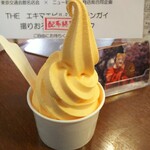 北海道どさんこプラザ - 夕張メロン 300円(通常400円)、タイムサービスで100円引きでした(*^ω^)