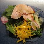 大淀河畔 みやちく - 銀河コース・チキンサラダ