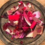 organ - 赤いサラダ 〜藁でスモークした馬肉と赤い野菜〜