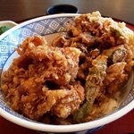 天ぷらふく西 禅と匠 - かき揚げ丼（アップ）（2020.12）