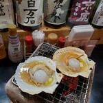 ひもの屋 Cafe&Bar - 七輪　　　　　　ホタテバター　　　　　　　　