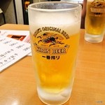 餃子道 - 生ビール＠４５０円