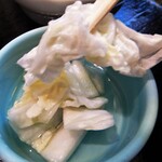 いとはん三日月 - お新香旨し