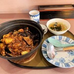 美幸飯店 - 四川麻婆ナスあんかけ鍋。980円