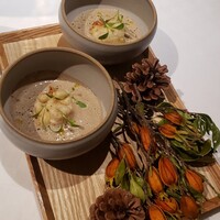 デルフィーナ - 白子とポルチーニ茸のスープ♡