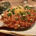 スパイステーブル - ヤンニョンはお店の方がやってくれる〜流石に上手♪