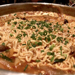 スパイステーブル - 〆は韓国らしくインスタント乾麺で楽しむよ♪