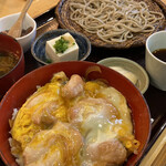 蕎麦切り 翁 - 蕎麦と小親子丼　¥1150-