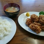 中むら - 鶏の唐揚げ定食(1050円)