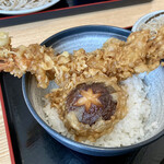 純手打蕎麦処 真人 - えび天丼セット