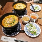 神戸元町ドリア - スープと野菜サラダ付きです