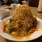 南海飯店 - かたい焼ソバの麺