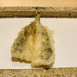 日本橋 蕎ノ字 - ◆ハゼ（浜名湖）
      ◎半分を塩で、もう半分を天つゆで頂く。浜名湖のハゼは身も大きく臭みもなく美味い。