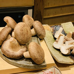 日本橋 蕎ノ字 - ◆玉取茸は姿形も美しい椎茸である。