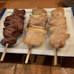 やき鳥 宮川 - レバー　ねぎま　ぼんじり