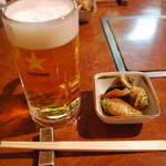 どんこ - 付け出し＆ビール