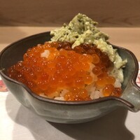 うを徳 - 丼（蟹味噌和え + 宮古 いくら）