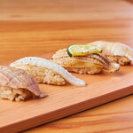 スシエビス - 炙り4種盛り合わせ