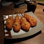 焼酎道楽 金星 - 鶏フライワサビ　ボリュームあり！