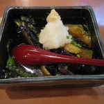 酒肴遊善 じねん - けんこう農園さんの茄子　揚げ出し