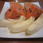 酒肴遊善 じねん - すいか　姫まくら　静岡県/ニューメロン　静岡県