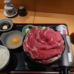 五月家 -  牛なべランチ膳1,300円(税抜)