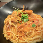 アヒージョとパスタ  - 